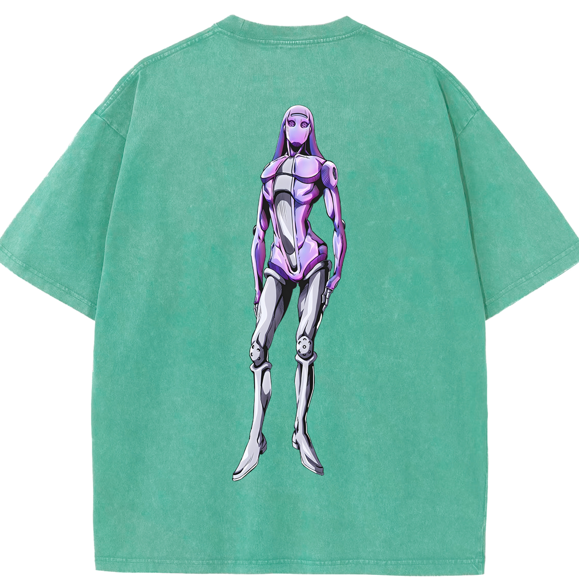 （画像用） ジョジョの奇妙な冒険 JoJo's Bizarre Adventure 綿100% ヴィンテージ風 半袖Tシャツ（背面プリント）